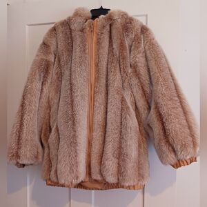 Vintage 80s/90s Fake Fur Reversible Coat